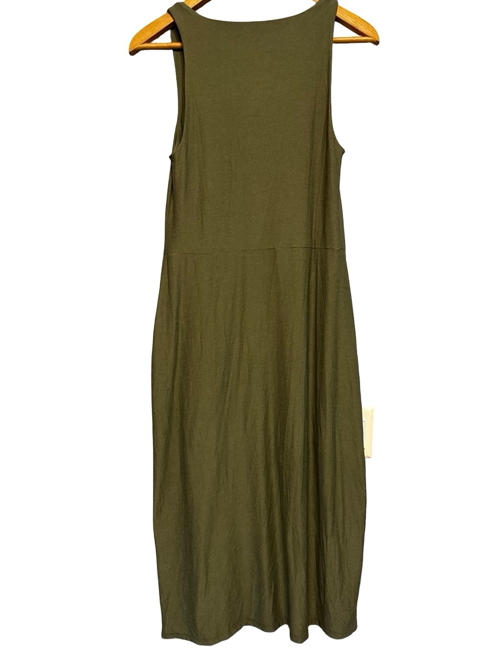Beyond Yoga Green Featherweight Getaway Dress SZ Medium MIDI Sleeveless Casual - Picture 2 of 10